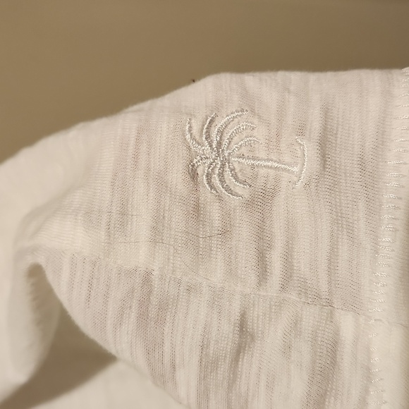 ❤️ LILLY PULITZER ETTA POM POM TOP, RESORT WHITE, PIMA COTTON, MEDIUM - Picture 7 of 8